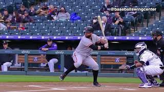 Brandon Belt Home Run Swing  2021 HR 6 [upl. by Egroeg]