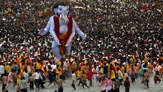 Ganesha Visarjan LIVE exclusive video [upl. by Yrrag46]