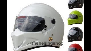 bandit Style Fighter Skull Motorcycle Helmet review by thebeijingshopcom [upl. by Ahsatsan573]