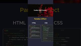 Creating Stunning Parallax Scrolling Effects with HTML amp CSS codinginterview webdesign python [upl. by Kristy869]