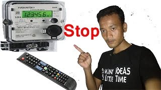 How To Work People Uses TV Remote To Stop Electric Meter in hindi [upl. by Llamaj]