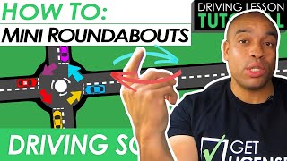 Mini Roundabouts Explained and Demonstrated  Driving Tutorial  Updated 2023 [upl. by Heyde740]