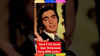 Dard E Dil Darde Jigar with lyrics shorts youtubeshorts shortvideo [upl. by Fortunio]