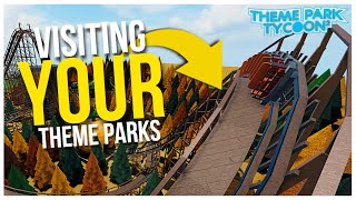 Visiting Your Theme Parks in Theme Park Tycoon 2 [upl. by Shaffer944]