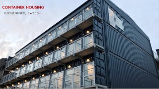 Shipping Container Housing Student Accommodation Gothenburg [upl. by Illa]