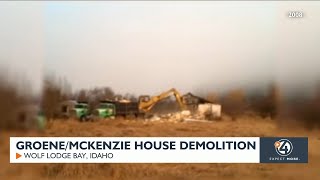 GroeneMcKenzie house demolition in Wolf Lodge Bay Idaho [upl. by Idnyl]