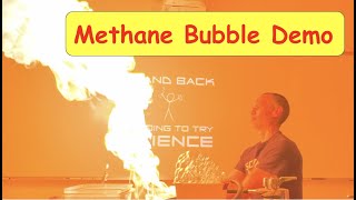 Combustion Demo Methane Bubbles  Exothermic Reaction [upl. by Arjun622]