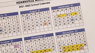 Homeschool Tutorial  Our Yearly School Calendar  20212022  Hearnville Academy [upl. by Nomde]