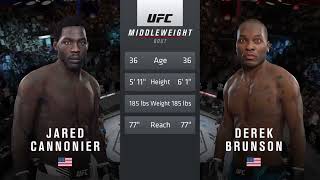 JARED CANNONIER VS DEREK BRUNSON FULL FIGHT UFC 271 [upl. by Lehman111]