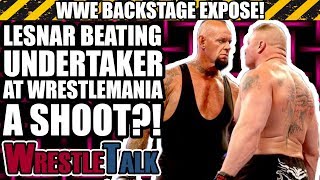 Was Brock Lesnar BEATING The Undertaker A SHOOT  WWE Backstage Expose [upl. by Navad]