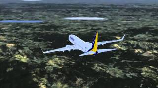 FSX BampH Airlines flight from Sarjevo to Tuzla Watch in full HD [upl. by Eatnad]