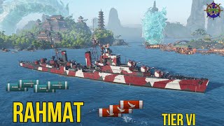 RAHMAT Tier VI  🔥PanAsian Cruisers 🔥 World of Warships gameplay [upl. by Devina]