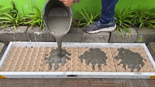 Flower pots craft  Details how to make Flower pots from Cement and Egg trays [upl. by Leahey]