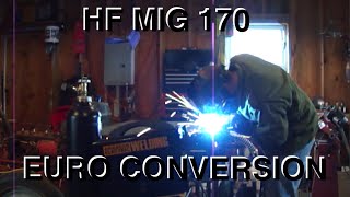 Harbor Freight Mig 170 euro connector conversion [upl. by Ragde]