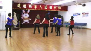 On The Floor Line Dance Demo Teach amp Walk Through [upl. by Yemarej]