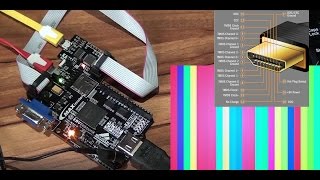 maXimator MAX10 FPGA example project simple HDMI tester [upl. by Sumahs]