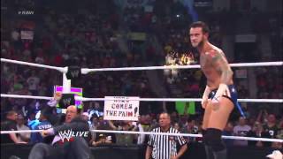 Brock Lesnar Destroys CM Punk Monday Night RAW [upl. by Airehs]