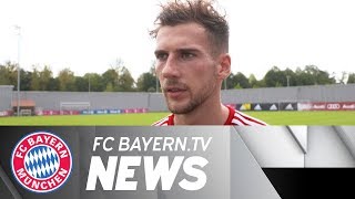 Leon Goretzka prior to start of FC Bayerns busy schedule [upl. by Syhr]