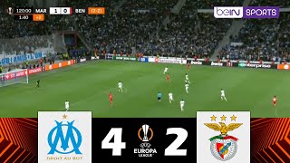 Marseille contre Benfica 10 PEN 42  UEFA Ligue Europa 202324  Résumé de Match [upl. by Ylrebmi]