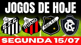 JOGOS DE HOJE  BRASILEIRÃO 2024  SEGUNDAFEIRA 15072024  JOGOS DE HOJE BRASILEIRÃO 2024 [upl. by Bayard]