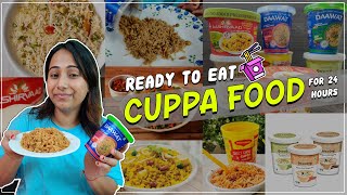 Eating only 𝐑𝐞𝐚𝐝𝐲 𝐭𝐨 𝐞𝐚𝐭 𝐂𝐔𝐏 𝐅𝐎𝐎𝐃 for 24 Hours  Food Challenge [upl. by Eniac]