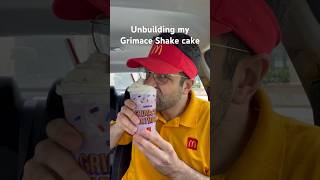 Bye Grimace shake cake grimace mcdonalds [upl. by Maia743]