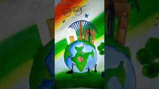 Poster making on swachata Bharat [upl. by Dobrinsky805]