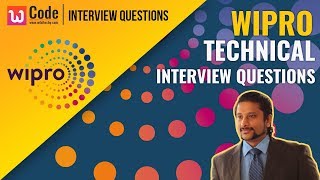 Wipro  Technical Interview Questions [upl. by Saffian]