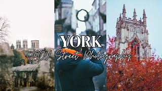 50mm Rainy Street Photography POV York  Canon EOS R50  Canon RF 50mm 18 Lens [upl. by Anahsirk]