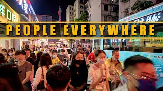 Busy Streets in Guangzhou 4K Night Walk in Chinas 3rd Biggest City [upl. by Ailalue]