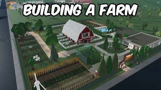 BUILDING A FARM IN BLOXBURG [upl. by Akemehc]