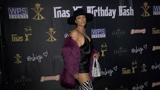 Shantel Jackson attends quotInas X Birthday Bashquot red carpet event in Los Angeles [upl. by Ayat]