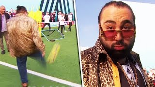 BOOM Chabuddy G nails Volley amp Crossbar Challenge 🔥  Soccer AM PRO AM with David Prutton [upl. by Hurd]