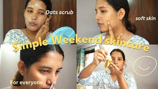 Simple Weekend Skincare Routine for Oily Skin  Easy amp Affordable Solutions for Sensitive Skin [upl. by Gibbie]