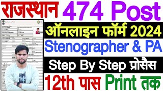 RSMSSB Stenographer PA Online Form 2024 Kaise Bhare  Rajasthan Stenographer PA Form Kaise Bhare [upl. by Riccardo]