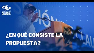 Presidente Petro propuso “inversión forzosa” para reactivar economía de Colombia [upl. by Anilra899]