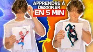 Apprendre à dessiner en 5 minutes  Tuto rapide mais efficace 😎 [upl. by Ahsircal]