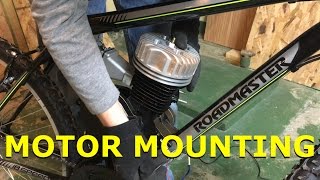 80cc 2Stroke Motorized Bike Build EP9  Motor Mounting [upl. by Adehsar873]