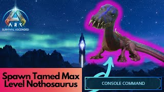 Tamed nothosaurus Spawn Command Ark Survival Ascended [upl. by Frendel]