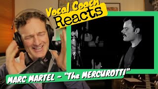 Vocal Coach REACTS  quotThe Mercurottiquot Marc Martel sings Nessun Dorma [upl. by Arahsit]