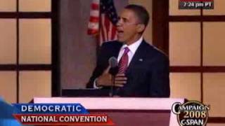 CSPAN Sen Barack Obamas Full Speech to the DNC [upl. by Ynohtnaluap987]