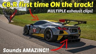 5 minutes of the Corvette C8R exhaust sound and TRACK racing at Michelin Raceway Road Atlanta [upl. by Anneuq]