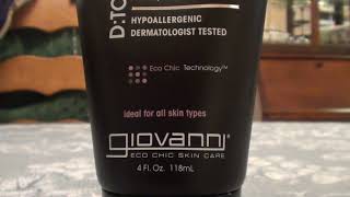 Giovanni Dtox System Replenishing Facial Moisturizer all skintypes REVIEW [upl. by Toille]