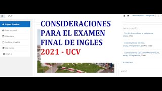 PARA EXAMEN FINAL DE INGLES UCV 2021 [upl. by Dieball]