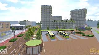 Nieuwegein VR impressie stationsgebied City Nieuwegein [upl. by Allekram]