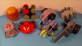 2002 BATTLEBOTS SET OF 8 McDONALDS HAPPY MEAL COLLECTION TOYS VIDEO REVIEW [upl. by Oecam]