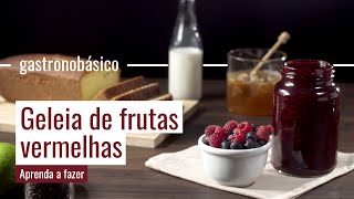 Como fazer geleia de frutas vermelhas receita completa  Gastronobásico [upl. by Eddina963]