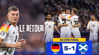 ALLEMAGNE 51 ECOSSE EURO2024  AVEC KROOS ILS FONT PEUR [upl. by Steady]