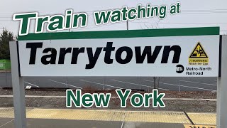 Train watching at Tarrytown New York [upl. by Adehsar574]