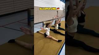 ALLEMAGNE VS FRANCE  LES ÉTIREMENTS POUR GRAND ÉCART gym souplesse [upl. by Anhcar]